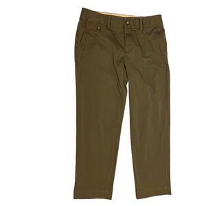 Banana Republic Stretch‎ Army Green Olive Green Cotton Pants Size 6